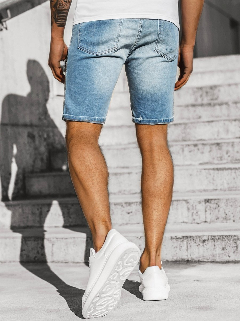 Шорти джинсові чоловічі Яскраво-Синi OZONEE G/1071