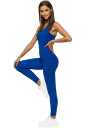 Жіночий спортивний костюм з двох частин Синiй OZONEE JS/YW88037/9