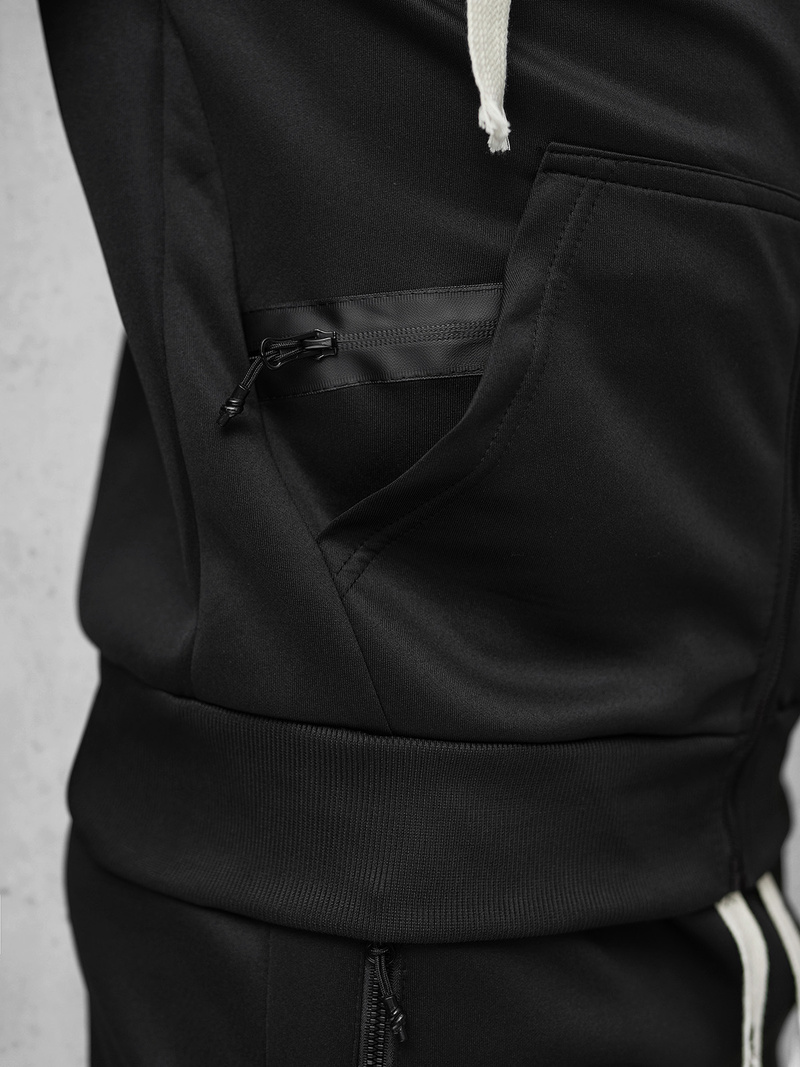 Komplet dresowy męski czarny OZONEE O/LN11675