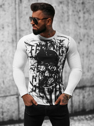 Longsleeve męski biały OZONEE O/B257