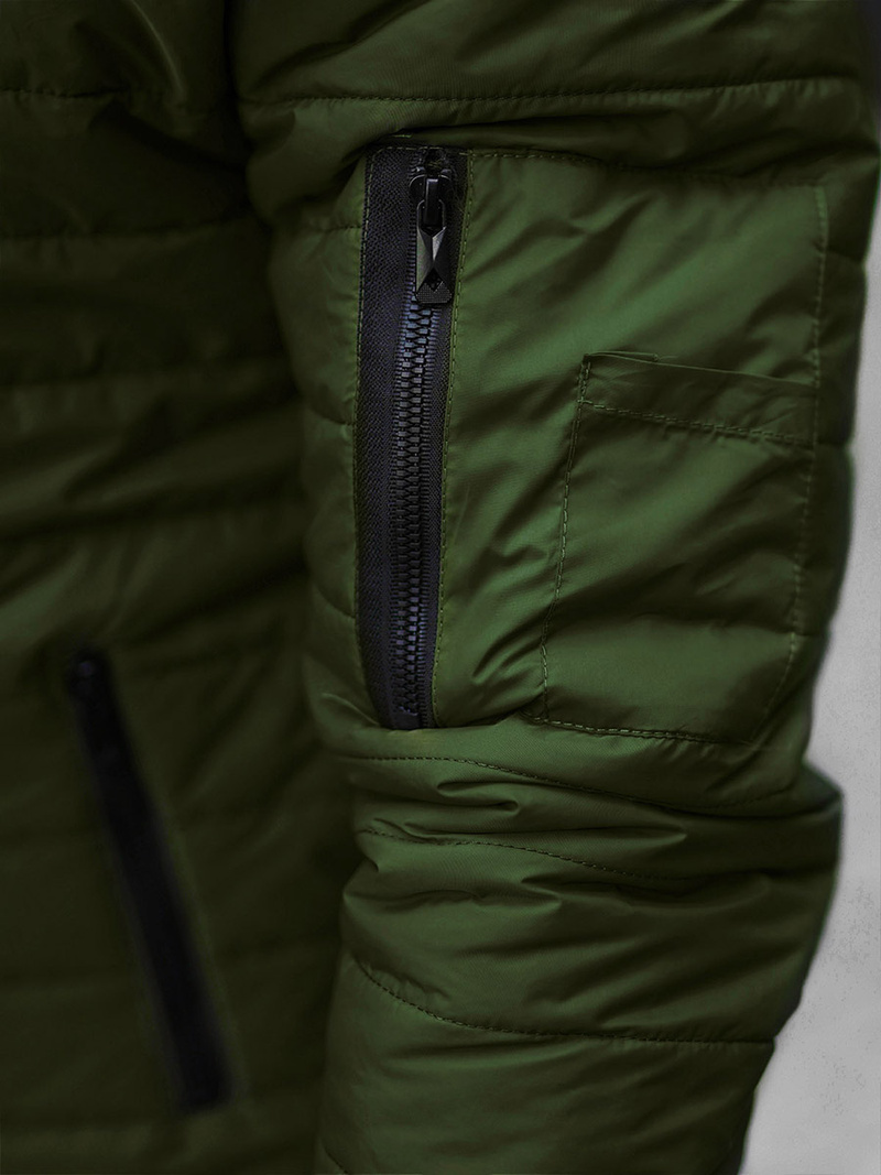 Kurtka bomberka męska zielona OZONEE JS/MY02Z