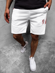 Spodenki dresowe męskie białe OZONEE JS/KS2519Z