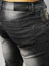 Spodnie jeansowe męskie czarne OZONEE NB/MP0024N