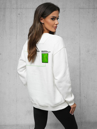 Bluza oversize biała OZONEE O/SWE23022Z