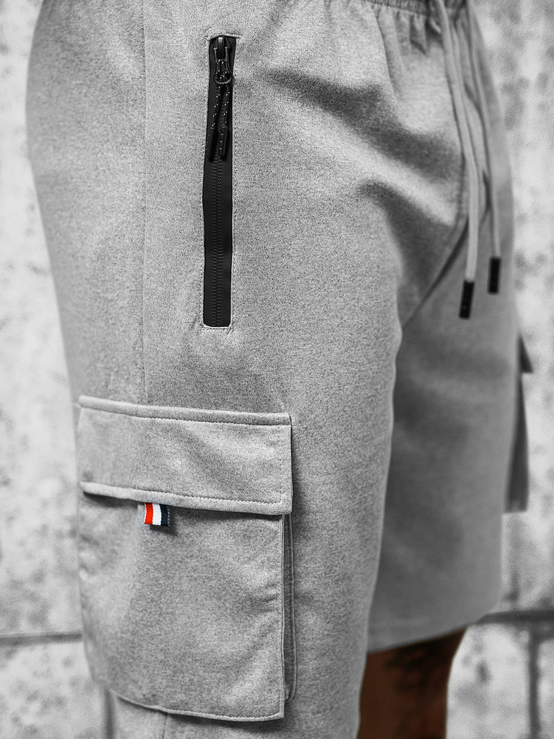 Spodenki dresowe męskie szare OZONEE JS/8K278