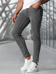 Spodnie jeansowe męskie slim fit grafitowe OZONEE NB/MP0192GSZ