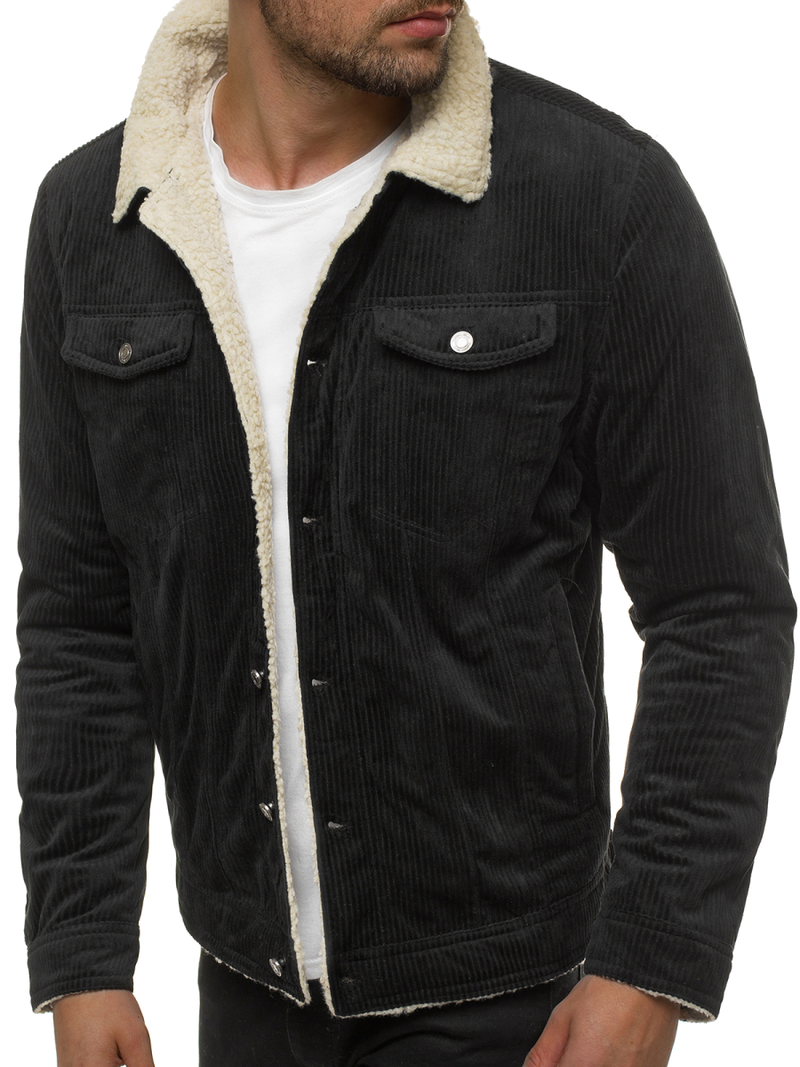 Куртка чоловіча Чорна OZONEE JB/JP1179/1