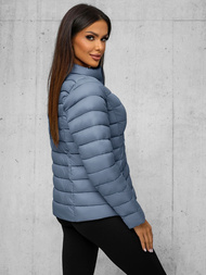 Kurtka damska pikowana stalowa OZONEE JS/11Z8170Z