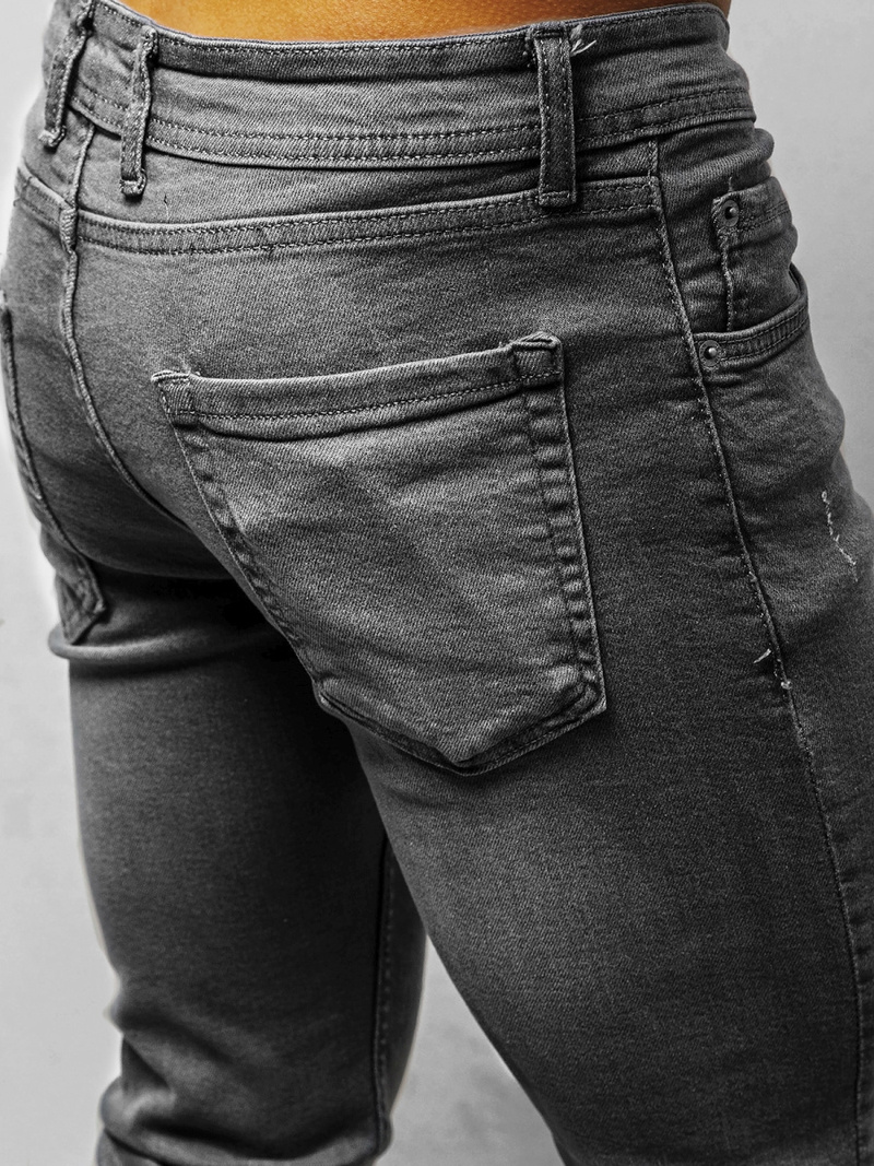 Spodnie jeansowe męskie szare OZONEE E/1234SP