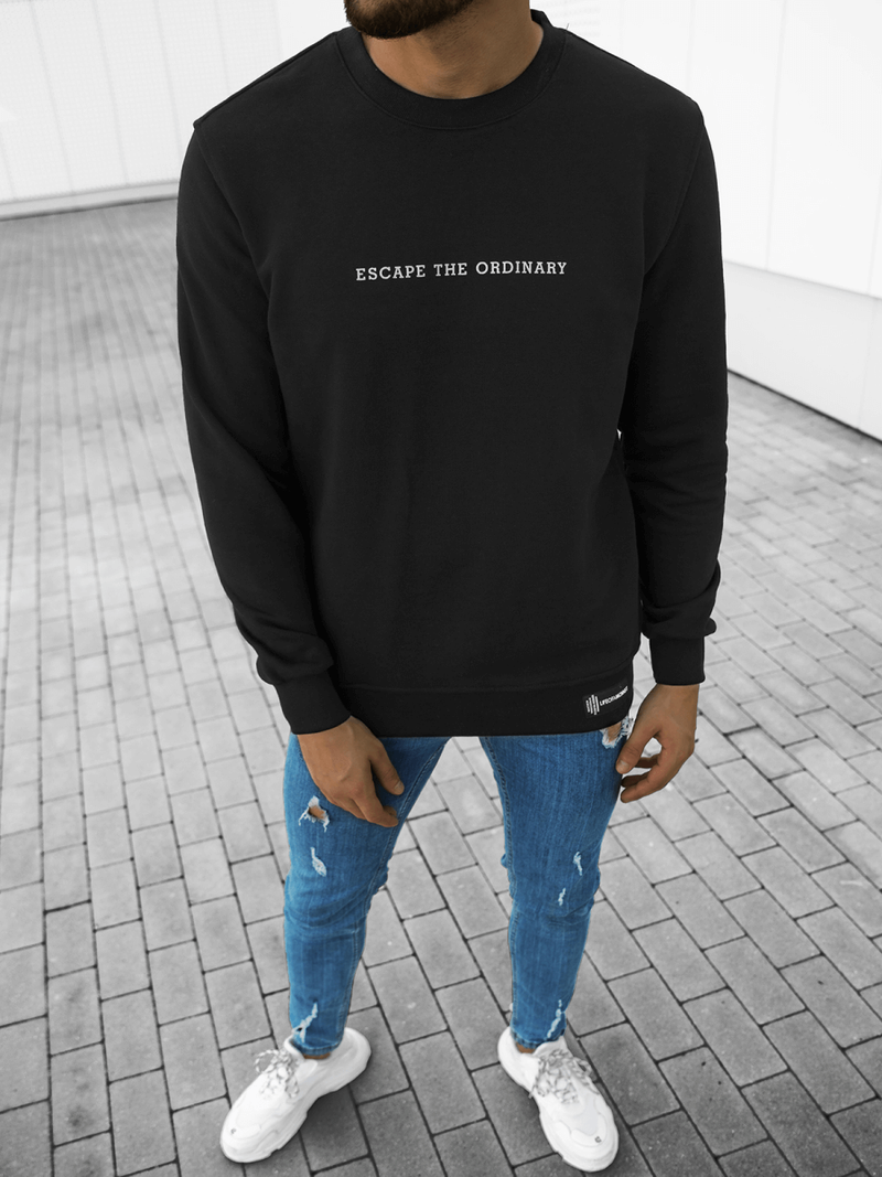 Толстовка чоловіча Чорна OZONEE MACH/M3277