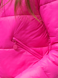 Kurtka damska pikowana różowa OZONEE O/XZ005