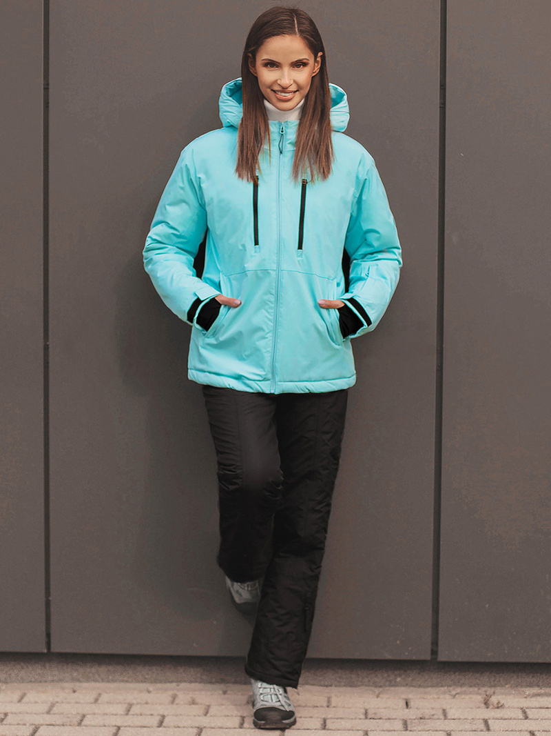 Kurtka damska zimowa jasno-niebieska OZONEE JS/HH012/41