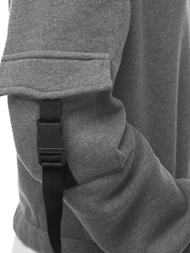 Bluza damska z kapturem ciemno-szara OZONEE O/12104