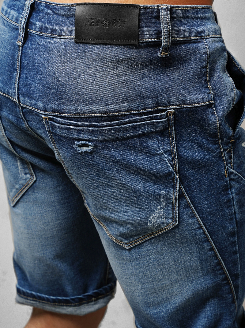 Spodenki męskie jeansowe niebieskie OZONEE NB/MP0042B