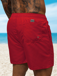Spodenki kąpielowe męskie czerwone OZONEE JS/XL019/5