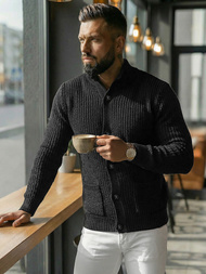 Светр чоловічій Чорний OZONEE NB/MM6020/4Z