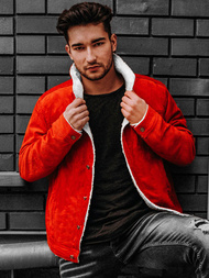 Куртка чоловіча джинсова Помаранчевi OZONEE JB/JP1179/3Z