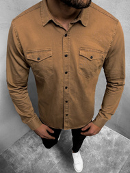 Сорочка чоловіча Бежева OZONEE O/3360Z