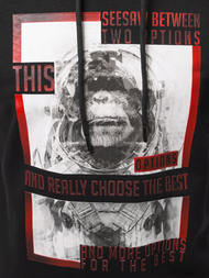 Толстовка чоловіча Чорна OZONEE B/20402010Z