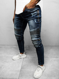 Spodnie jeansowe męskie niebieskie OZONEE NB/MP007BS