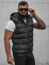 Безрукавка чоловіча Чорна OZONEE N/7129Z