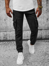 Spodnie męskie joggery czarne OZONEE NB/MP0105N