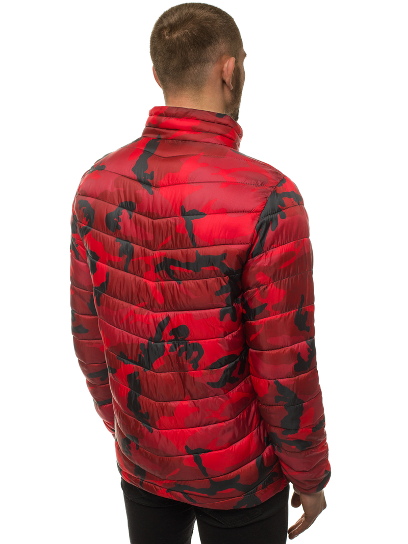 Kurtka męska przejściowa czerwona-moro OZONEE JS/SM80Z