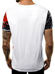 T-Shirt męski czerwony OZONEE JS/SS10929