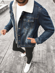 Kurtka męska jeans niebieska OZONEE JB/JP1155Z