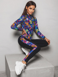 Жіночий спортивний костюм з двох частин Кольоровий OZONEE O/02704Z