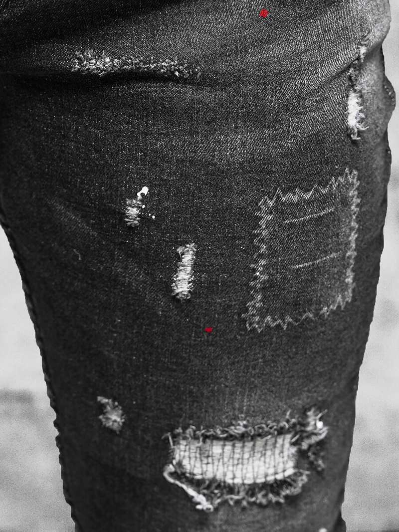 Чоловічі джинси чорнi OZONEE O/MB463