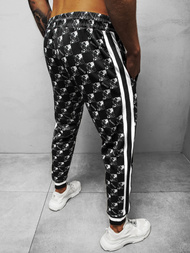 Spodnie dresowe męskie czarne b/2169