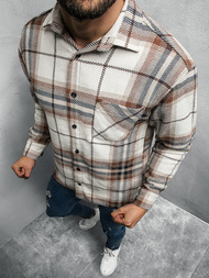 Сорочка чоловіча Бежева OZONEE E/3900/26