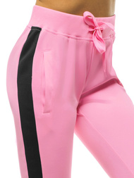 Spodnie dresowe damskie jasno-różowe OZONEE JS/JK88127/20