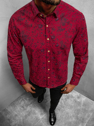 Koszula męska bordowa OZONEE B/G7