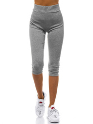 Legginsy damskie 3/4 szare OZONEE JS/1045/A3