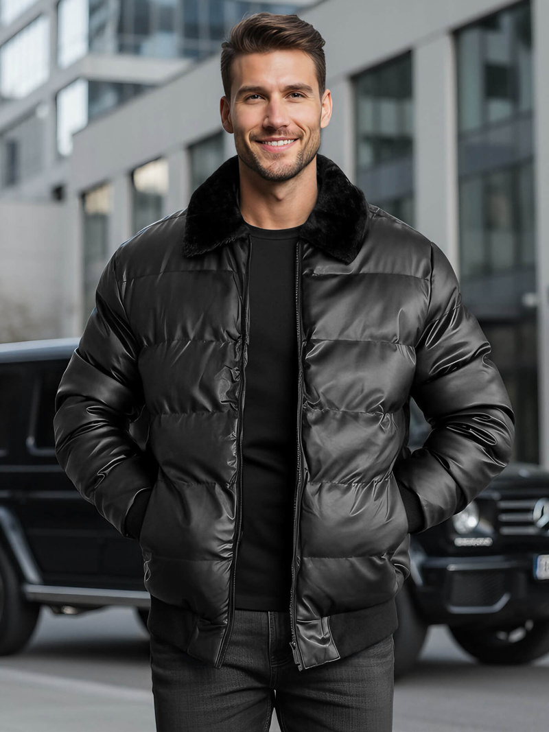 Куртка чоловіча чорна OZONEE O/M795Z