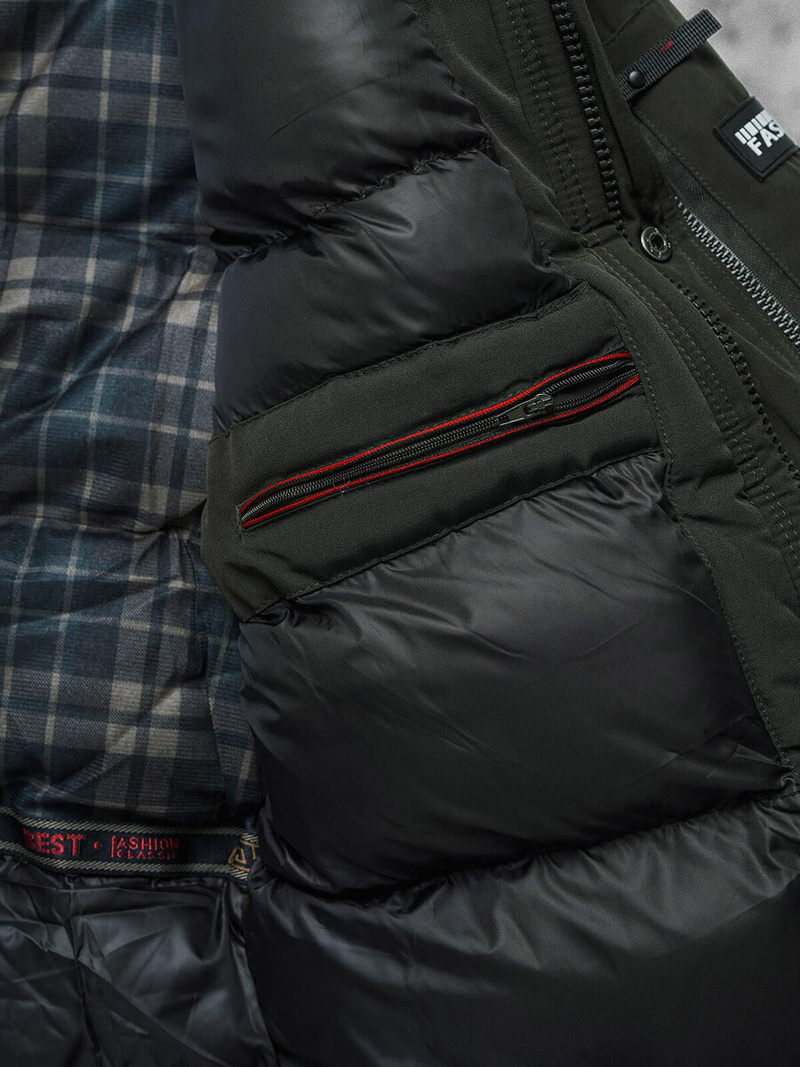 Куртка Чоловіча Темно-Зелена OZONEE JS/5M718/136