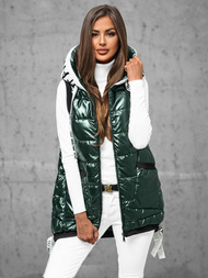 Стьобаний жіночий жилет Зелена OZONEE JS/16M9115/136Z