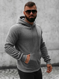 Bluza z kapturem męska grafitowa OZONEE O/8B151/5