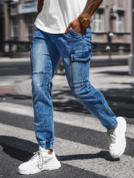 Чоловічі джинси джоггери Синi OZONEE NB/MP0058B