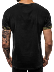 T-Shirt męski czarny OZONEE JS/SS10983