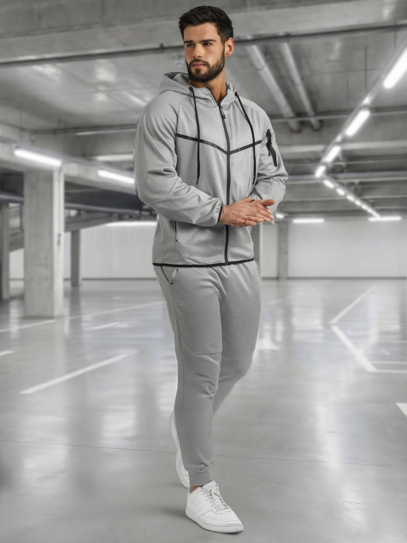 Komplet dresowy męski szary OZONEE JS/8C1966/2