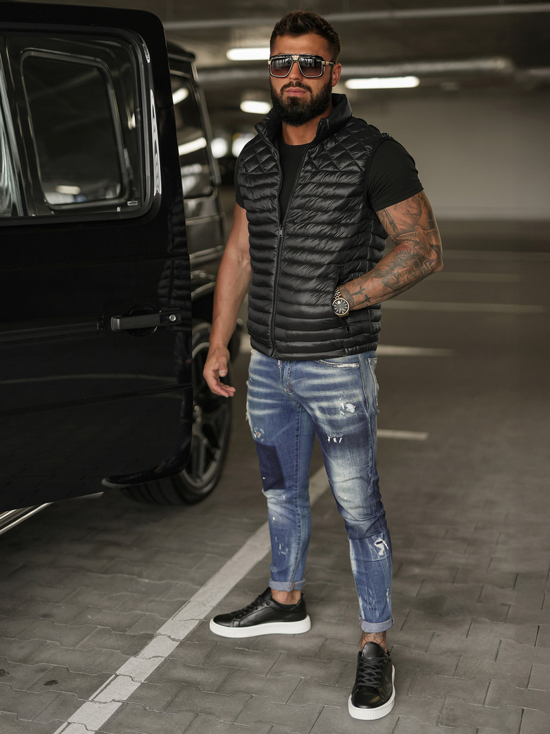 Безрукавка чоловіча чорна OZONEE JS/16M9333/392BZ