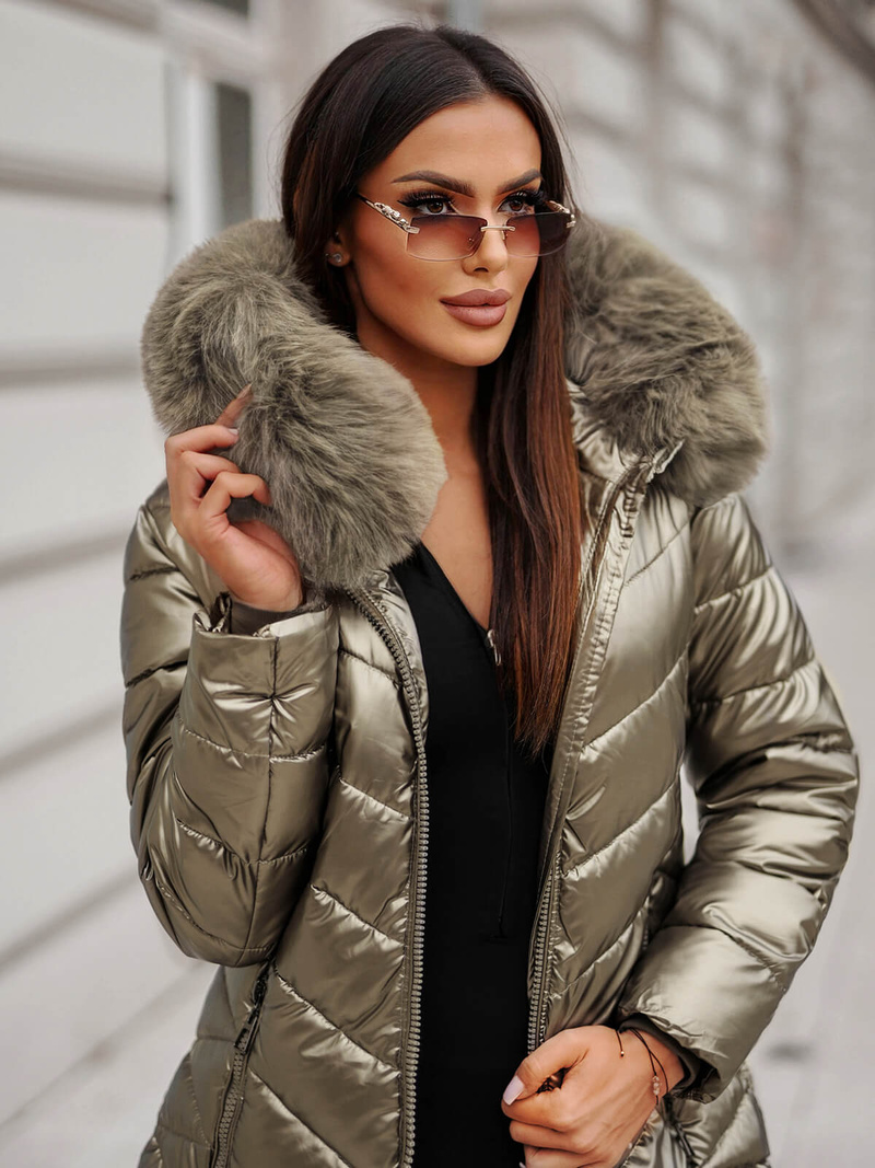 Куртка жіноча золото OZONEE JS/16M9100/403Z