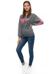 Bluza damska grafitowa OZONEE JS/B26006