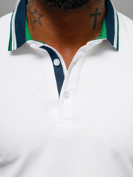 Футболка Поло Чоловіча Бiла OZONEE O/DA729