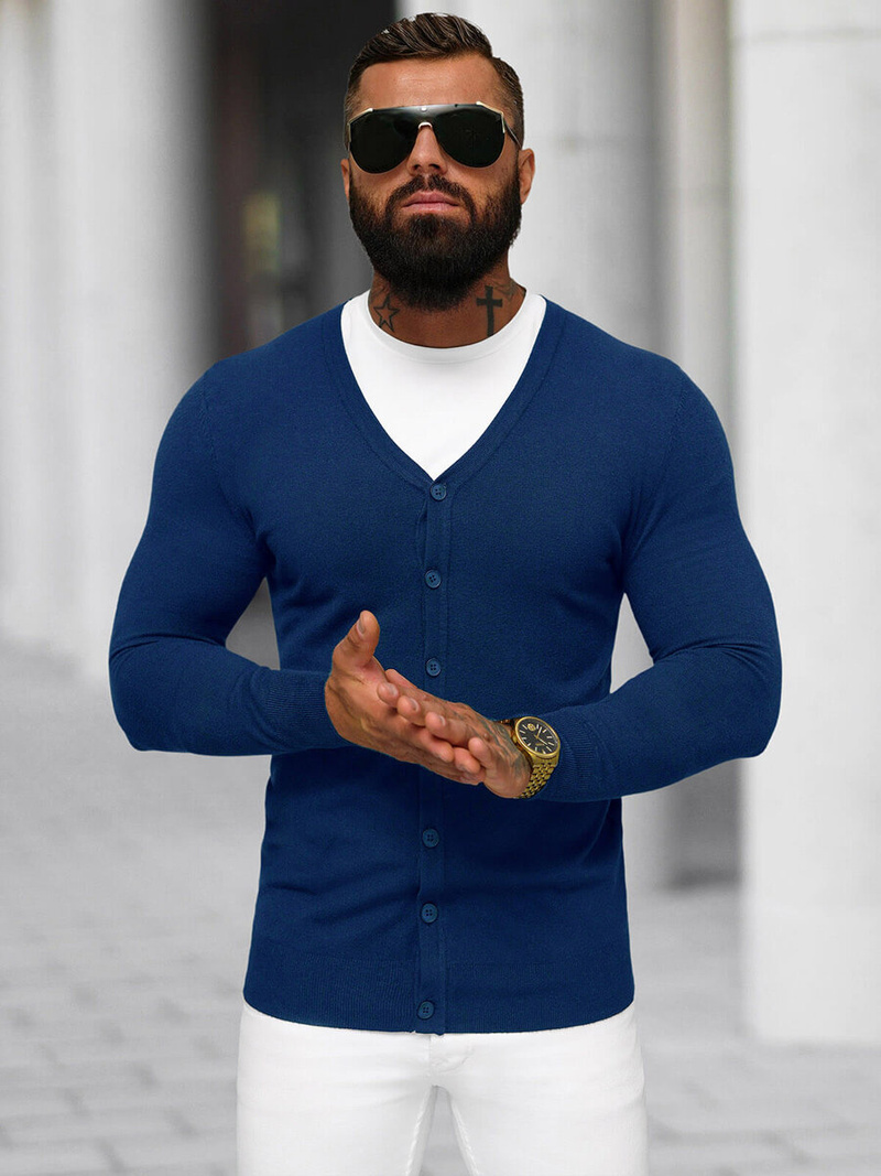 Светр чоловічій tемно-синiй OZONEE NB/MM6006/5Z