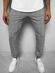 Spodnie męskie chino joggery szare OZONEE DJ/2277/22