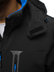 Куртка чоловіча Чорно-Синя OZONEE GE/12262